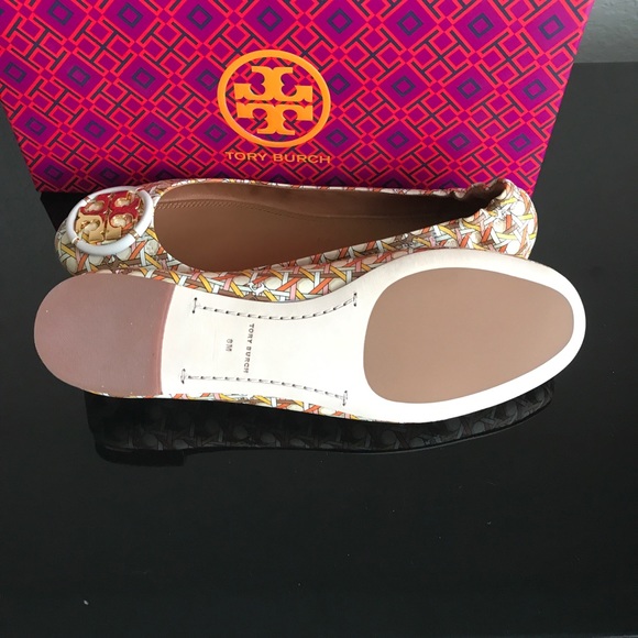 Tory Burch Multi-Logo Ballet flats Size 8 - Picture 7 of 8